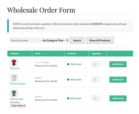Streamlined ordering with Wholesale Order Form plugin