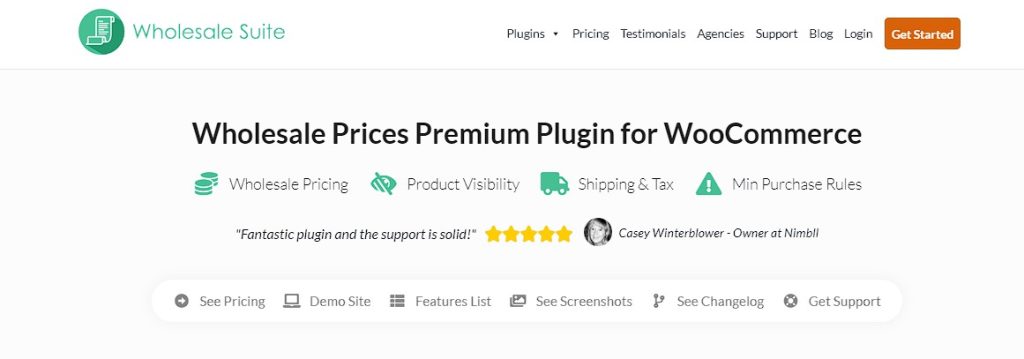 Wholesale Suite - Wholesale Prices Premium plugin page