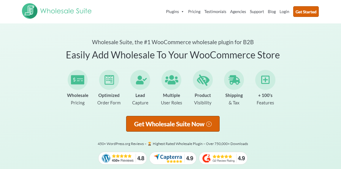 Wholesale Suite plugin homepage