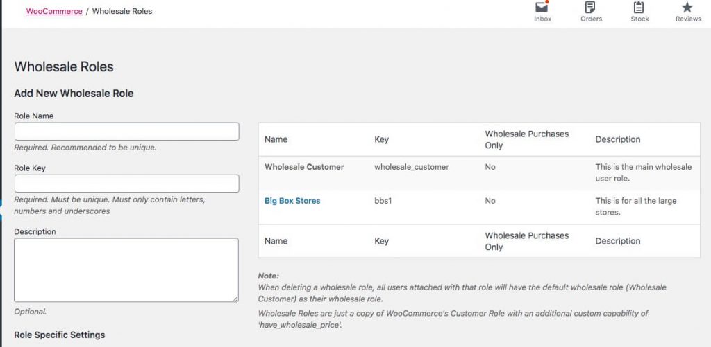 Managing wholesale roles in WooCommerce. 