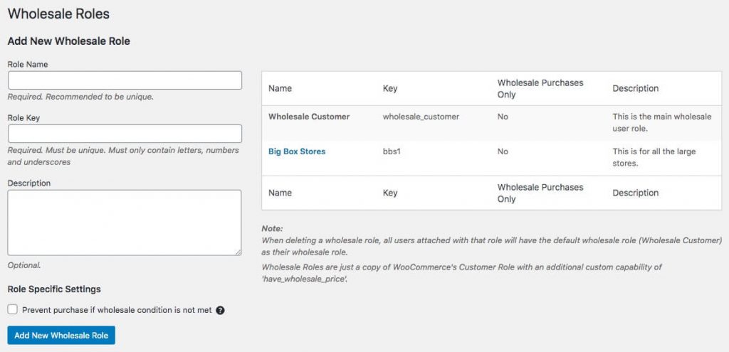 Creating roles for role-based payment options using the Wholesale Suite plugin.