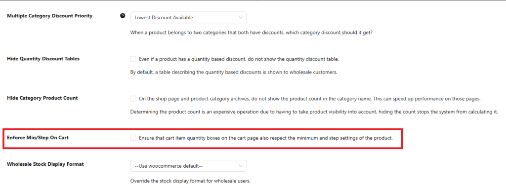 4D789DDA-14C5-4B1F-B051-D37D233CBA9A - Wholesale Suite Enforce Min/Step On Cart checkbox in WooCommerce Wholesale Prices Premium general settings