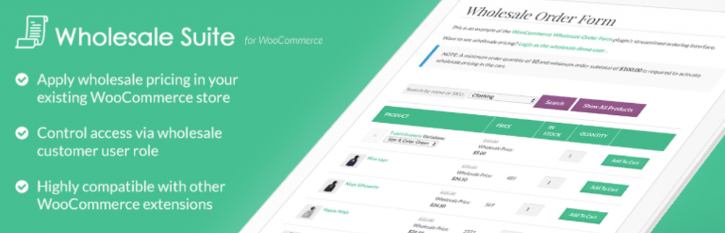 Wholesale Prices plugin