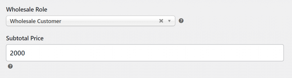 Configuring a subtotal price for your WooCommerce cart discount