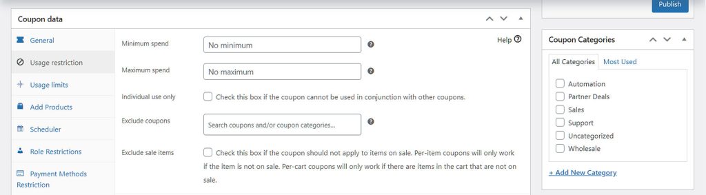 Gutenberg Blocks and coupon data usage restrictions