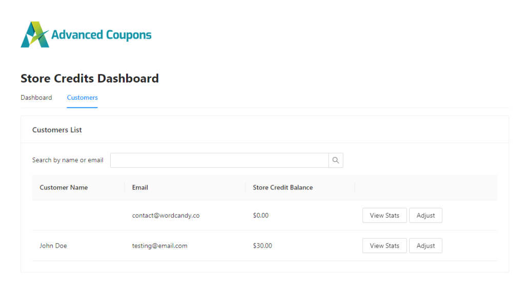 Adjusting store credits in WooCommerce