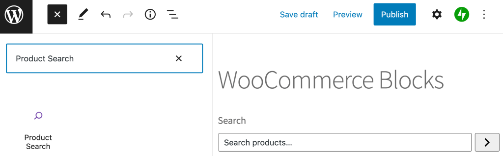 Product Search is among the most useful WooCommerce blocks