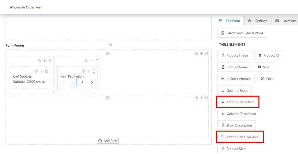 Good wholesale order management involves creating a wholesale order form with an add to cart button and checkbox