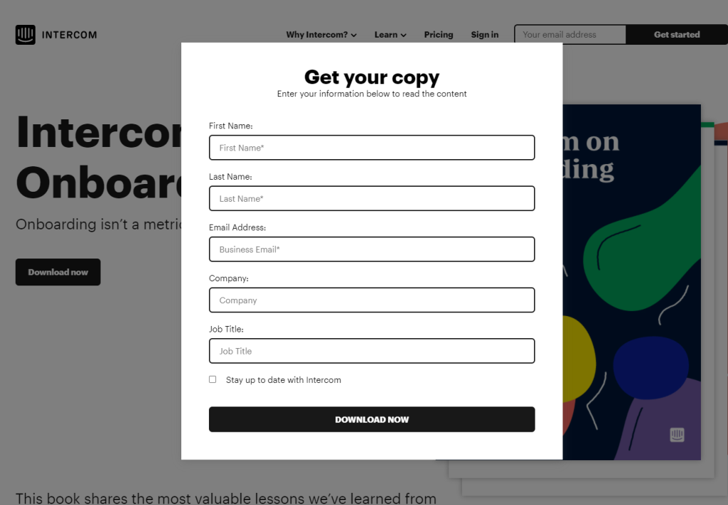 Sample Lead Capture Form 