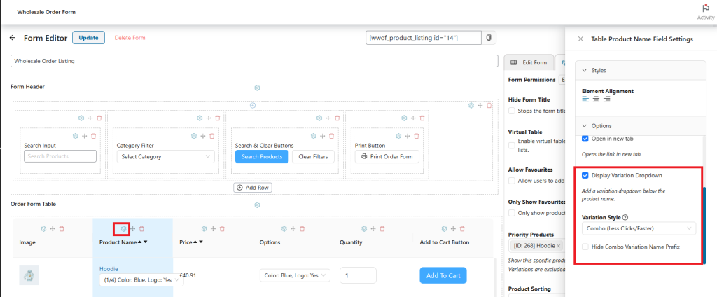 F88B9FAB-0BCA-4629-854A-C42AFC9A94E6 - Wholesale Suite Variation dropdown rendered directly under the product name when Display Variation Dropdown is enabled