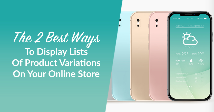 The 2 Best Ways To Display Lists Of Product Variations On Your Online Store (4 Easy Steps)