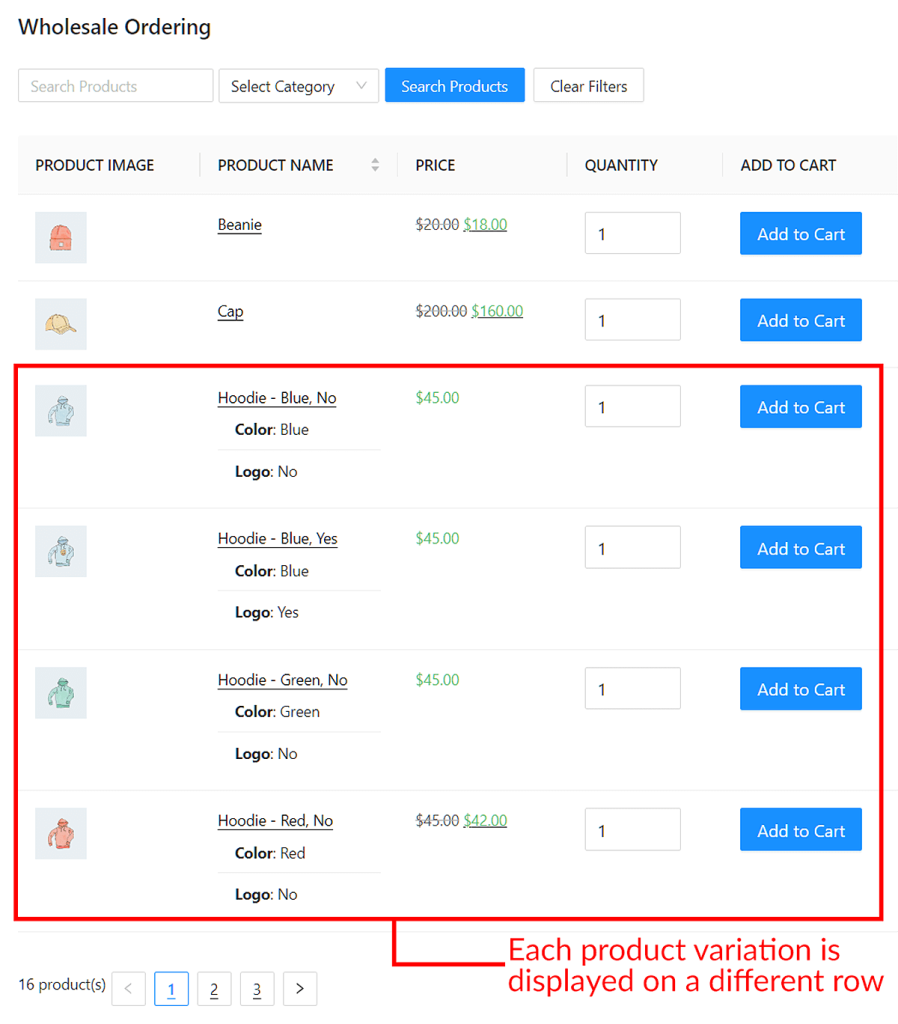 How To Show Individual Product Variations Per Row On Your Wholesale Order Form (3 Easy Steps)