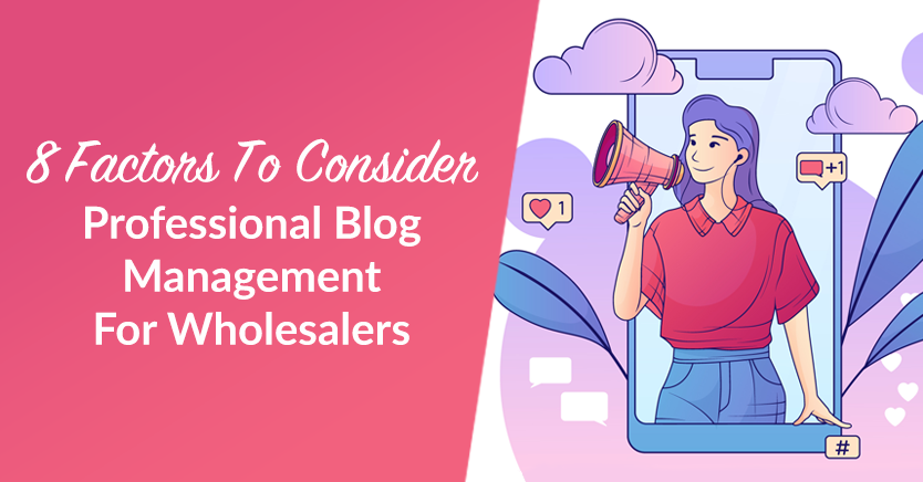 Professional Blog Management For Wholesalers: 8 Factors To Consider