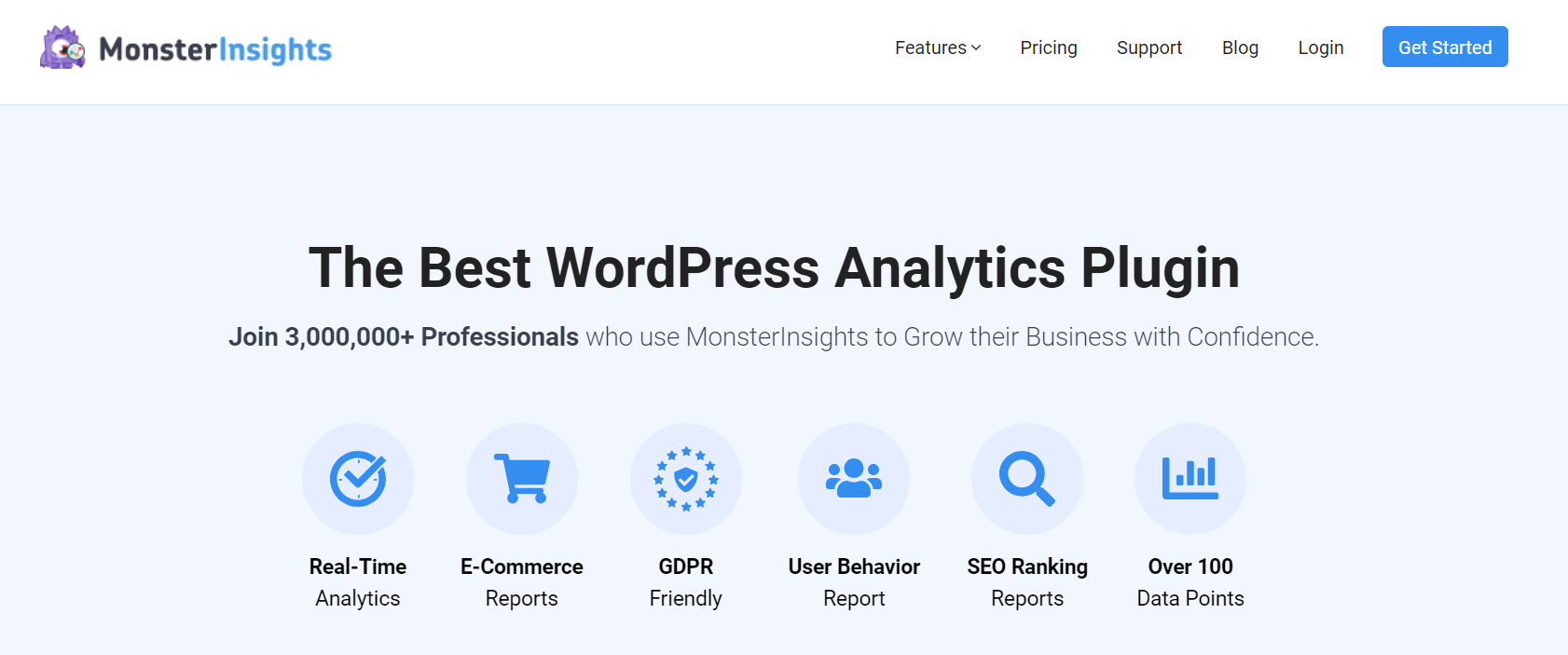 monsterinsights - Wholesale Suite MonsterInsights website homepage