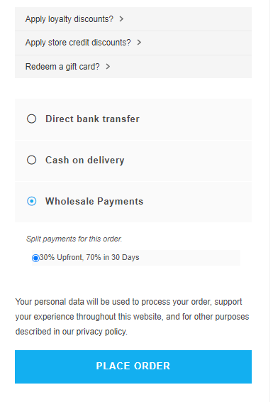 Wholesale Payments front end