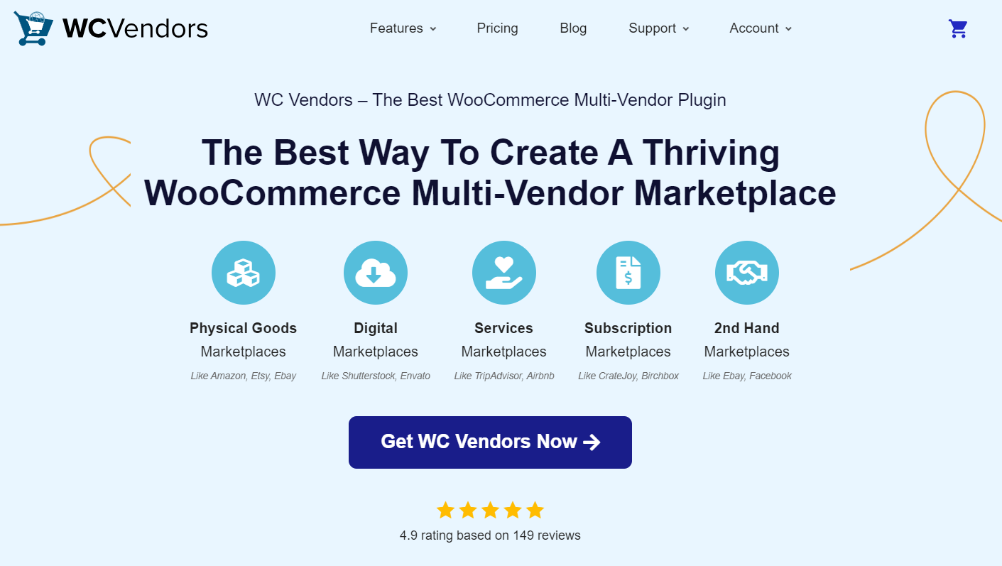 WCVendors landing page