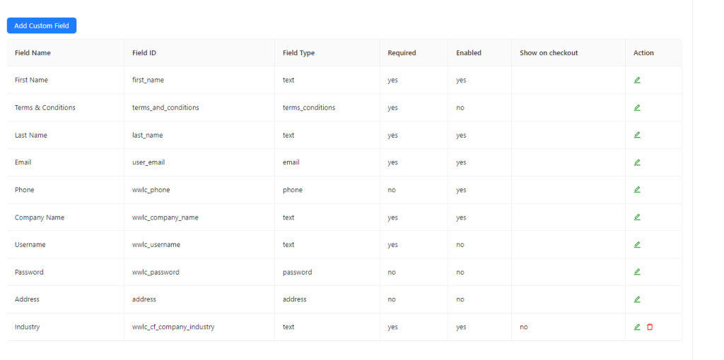 Screenshot of the form builder in Wholesale Lead Capture