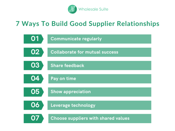 7 Ways To Build A Good Supplier Relationship In Wholesale