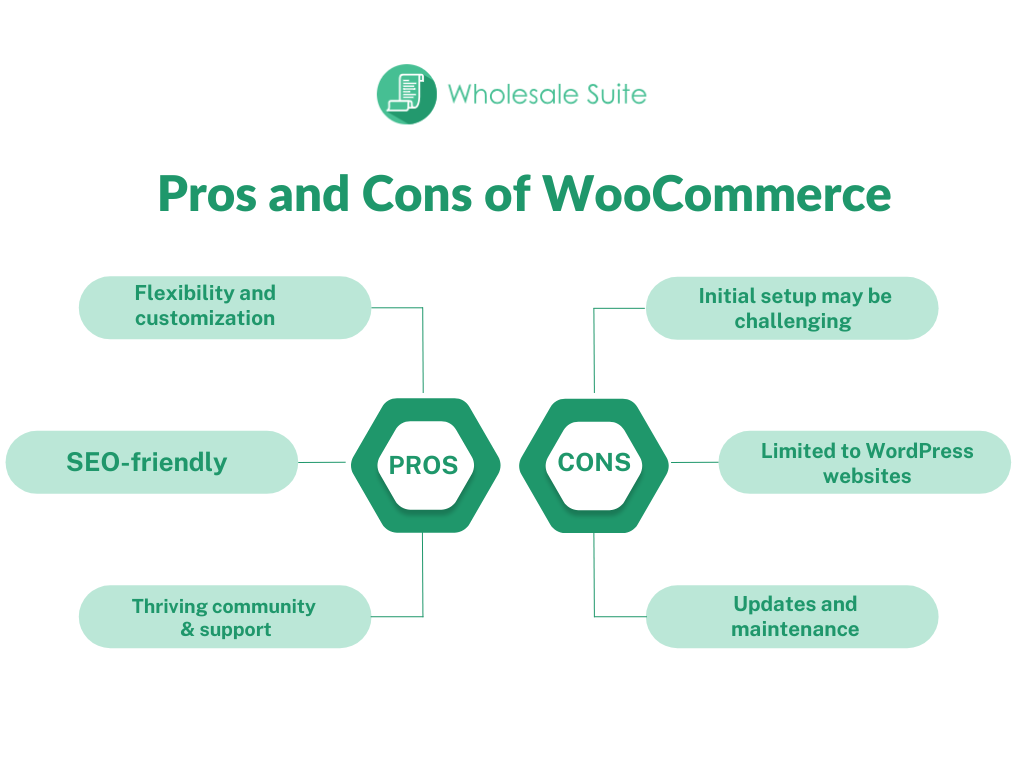 Screenshot of the pros and cons of WooCommerce 