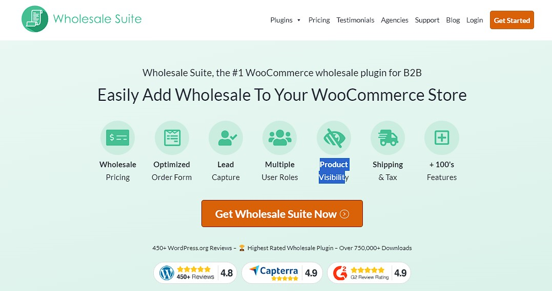 Wholesale Suite plugin homepage