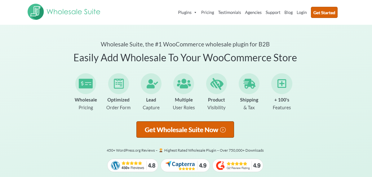 Wholesale Suite plugin homepage