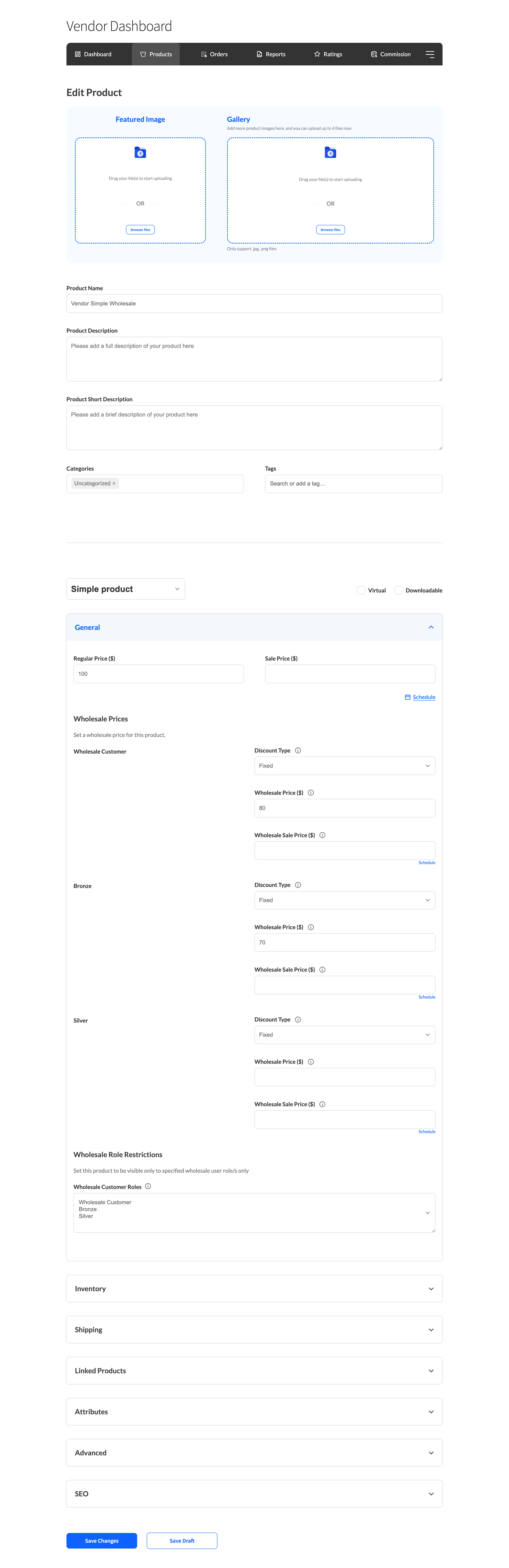 wws wcv - configure wholesale pricing - Wholesale Suite