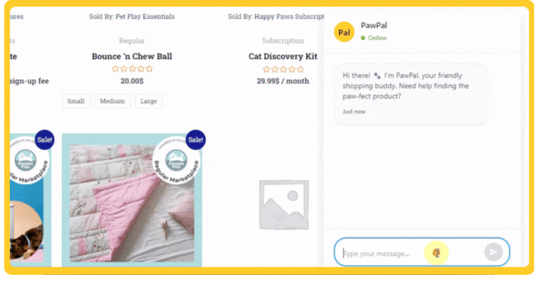Store Agent Chat demo