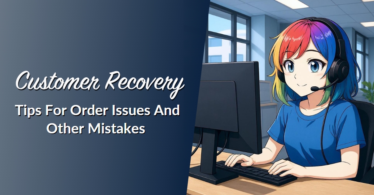 Customer Recovery Tips For Order Issues And Other Mistakes