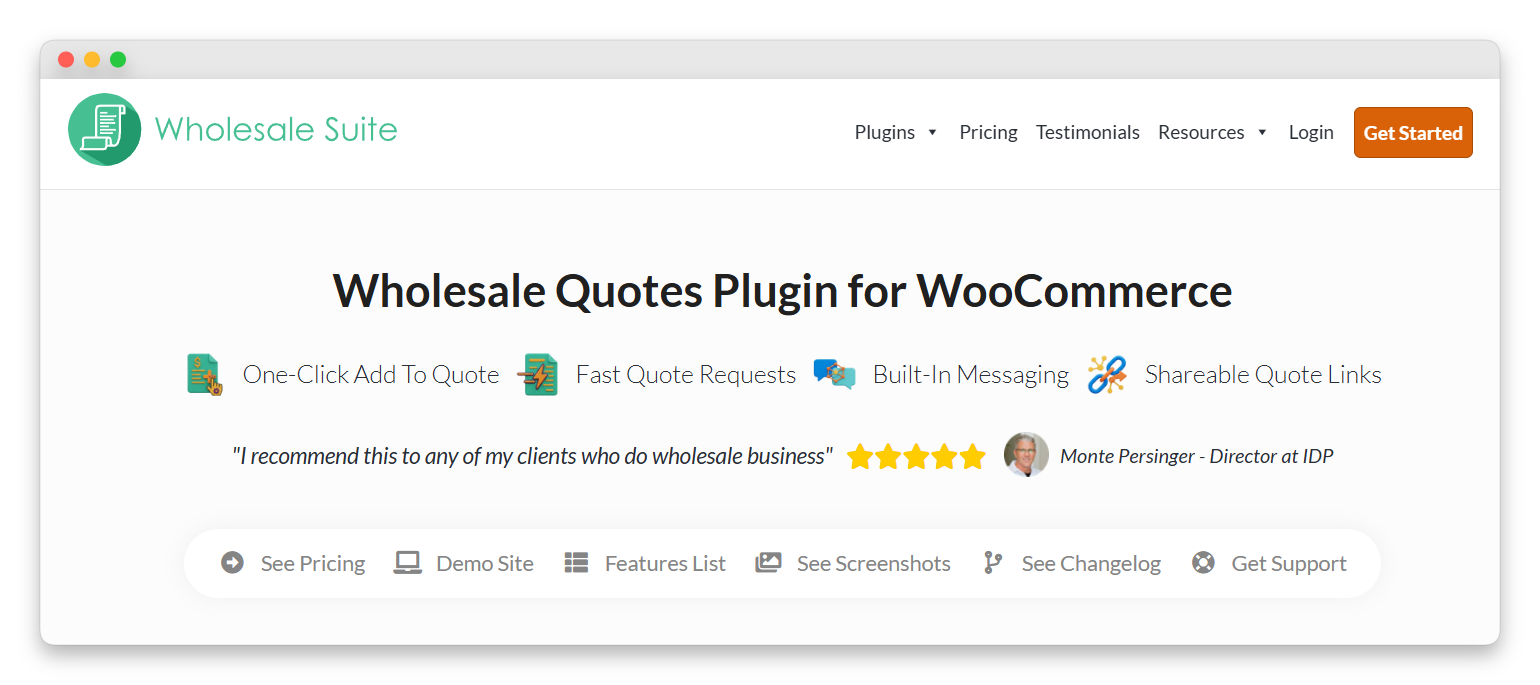 Wholesale Quotes by Wholesale Suite